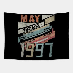 Born In MAY 1997 230th Years Old Retro Vintage Birthday Tapestry