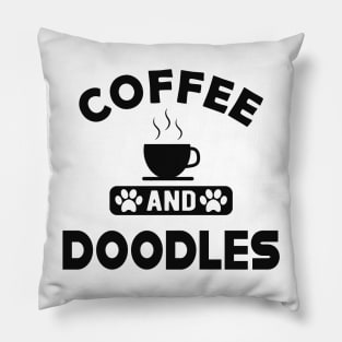 Doodle Dog - Coffee and doodles Pillow