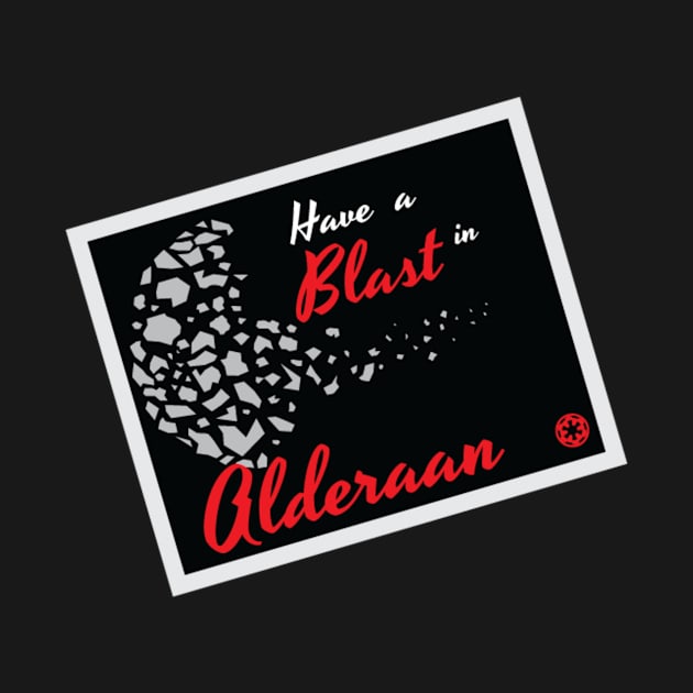 Alderaan Postcard by Octopus Ink