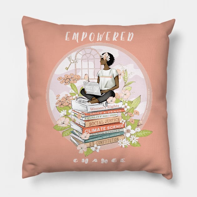 Empowered Change Pillow by Jitterfly