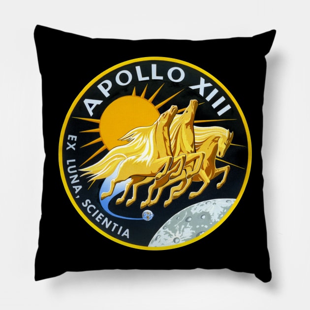 Apollo 13 mission Patch Pillow by ArianJacobs