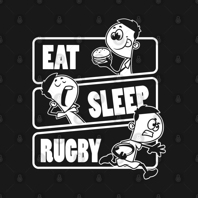 Eat Sleep Rugby - Football player Gift graphic by theodoros20