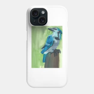 Blue Jay Watercolor Phone Case