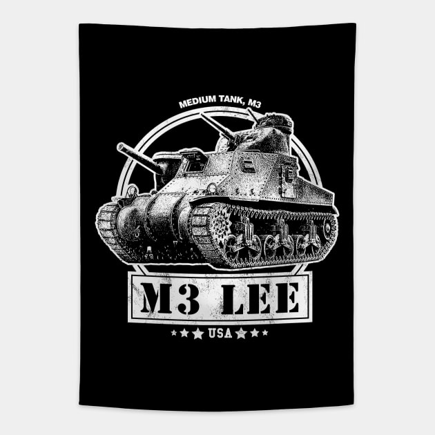 M3 Lee Tank Tapestry by rycotokyo81