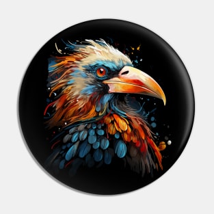 Patriotic Hornbill Pin