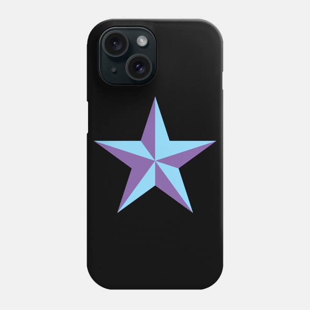 Purple and Blue Star Art Phone Case by sleepingdogprod