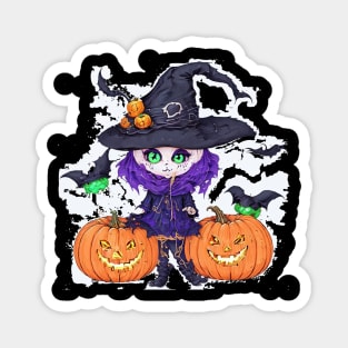 witch cat Magnet