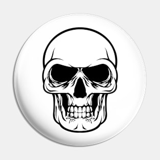 Creepy Skull Pin