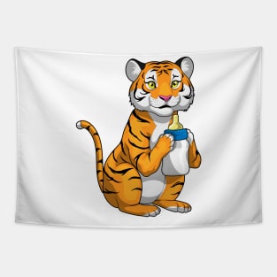 Tiger Baby Milk bottle Tapestry