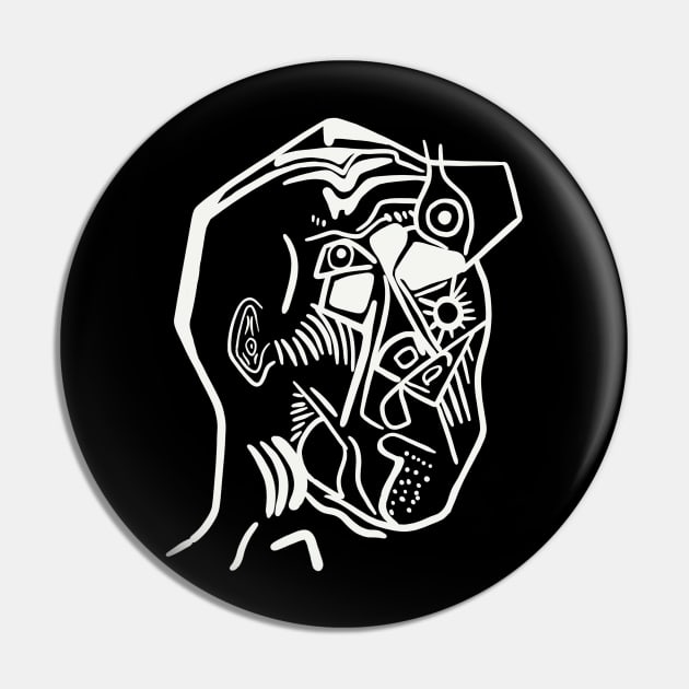 Abstract Portrait (Minimal) Pin by isstgeschichte