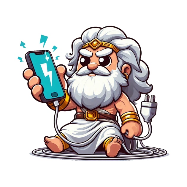 Zeus Charging a Phone by Dmytro