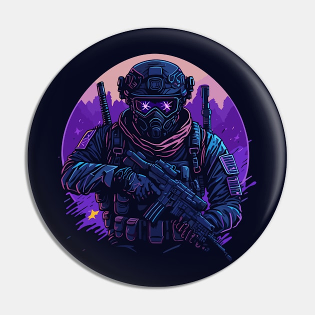 Soldier Pin by DesignVerseAlchemy