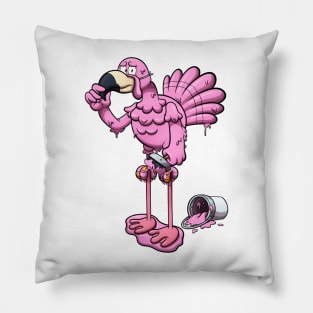 Turkey In Flamingo Disguise Pillow