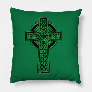 Celtic Cross - Green Pillow