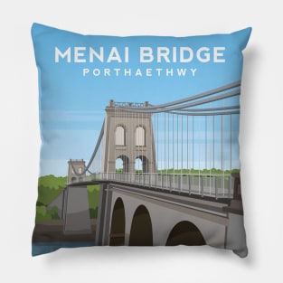 Menai Bridge, Anglesey - North Wales Pillow