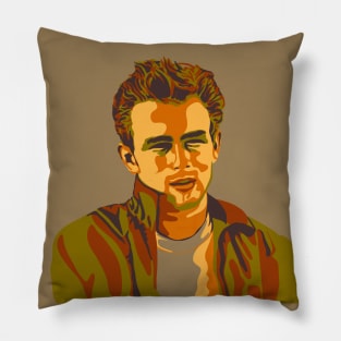 James Dean Portrait Pillow