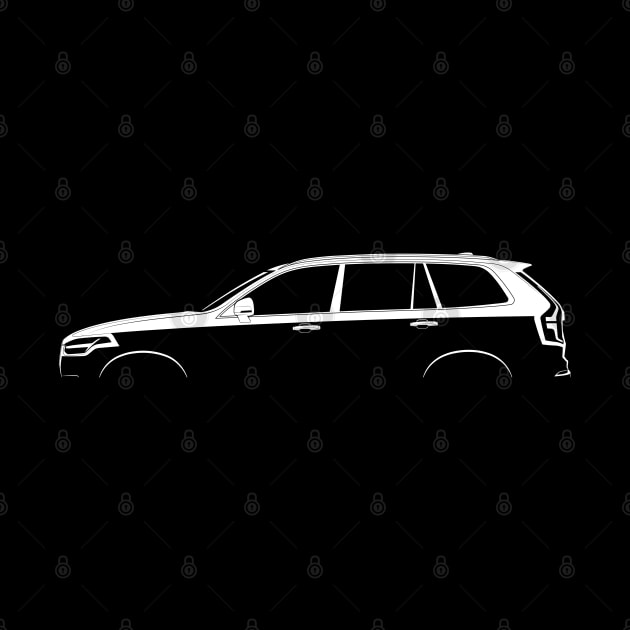 Volvo XC90 (2015) Silhouette by Car-Silhouettes