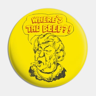 Where's The Beef 1984 Pin