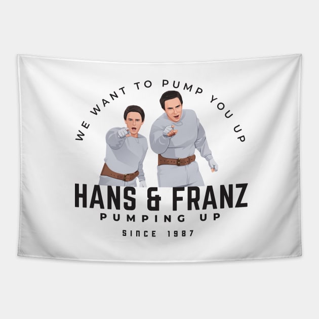 Hans & Franz - Pumping up since 1987 Tapestry by BodinStreet