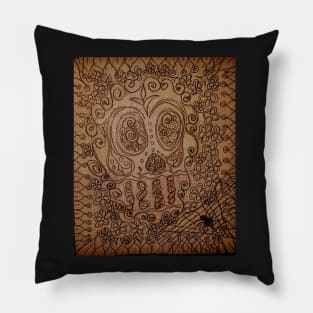 Halloween Sugar Skull Pillow