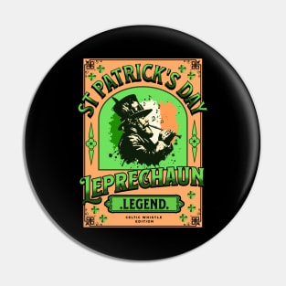 St Patrick tin whistle Pin