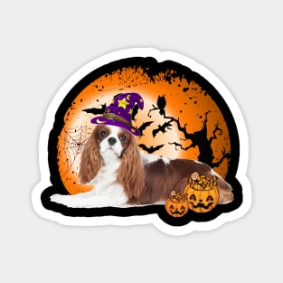 Happy Halloween Cavalier King Charles Spaniel Dogs Halloween Gift Magnet