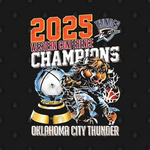 Oklahoma City Thunder Western Conference Champions 2025