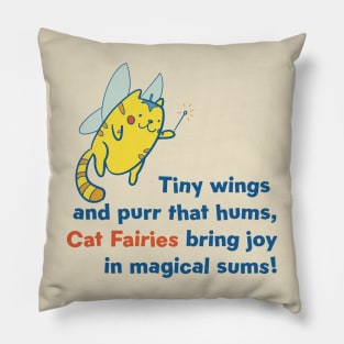 Cute Kawaii Cat Magical Fairy Poem Pillow