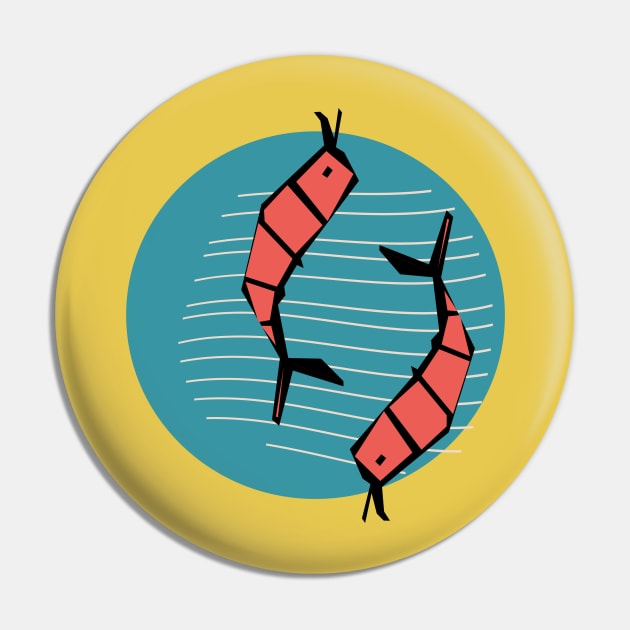 Shrimp Pin by bruxamagica