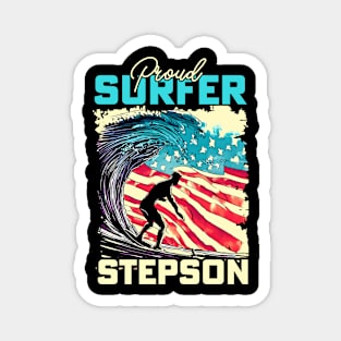 Proud Surfer Stepson Magnet