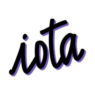 Greek Alphabet: iota (black-purple) T-Shirt