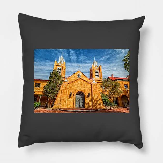 San Felipe de Neri Church Pillow by Gestalt Imagery