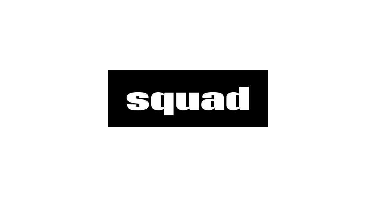 Squad Words Millennials Use - Squad - Naklejka | TeePublic PL