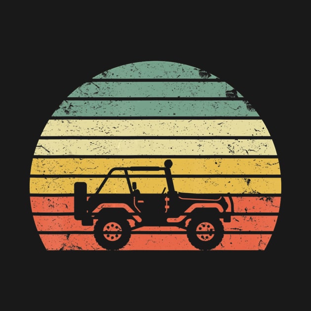 Vintage Jeeps Shirt Retro 70s Off Road Sunset - Vintage Jeeps - T-Shirt
