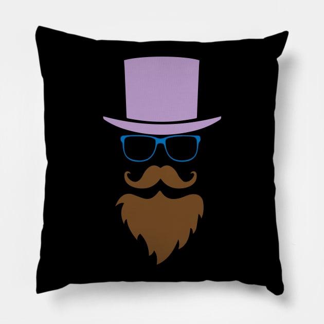 Gentleman Beard Pillow by Imutobi