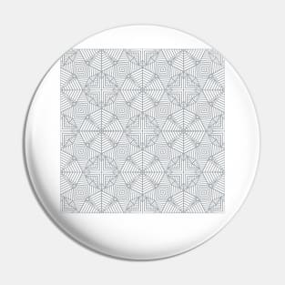 Geo Squares Grey Pin