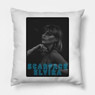 elvira strong Pillow