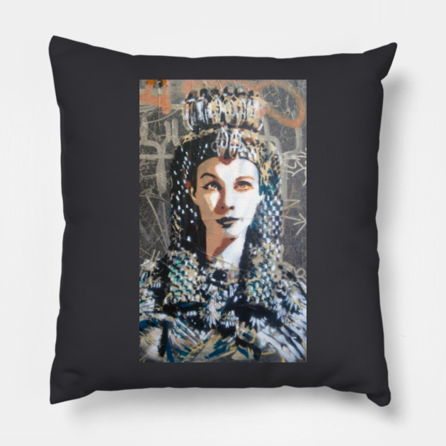 Barcelona Queen - Street Art Style - Pillow | TeePublic