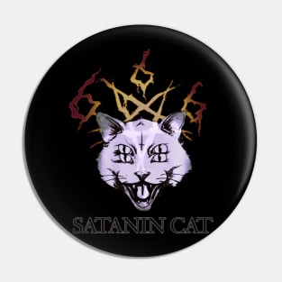 Satanin cat Pin