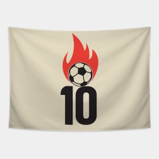 Soccer Number 10 Tapestry