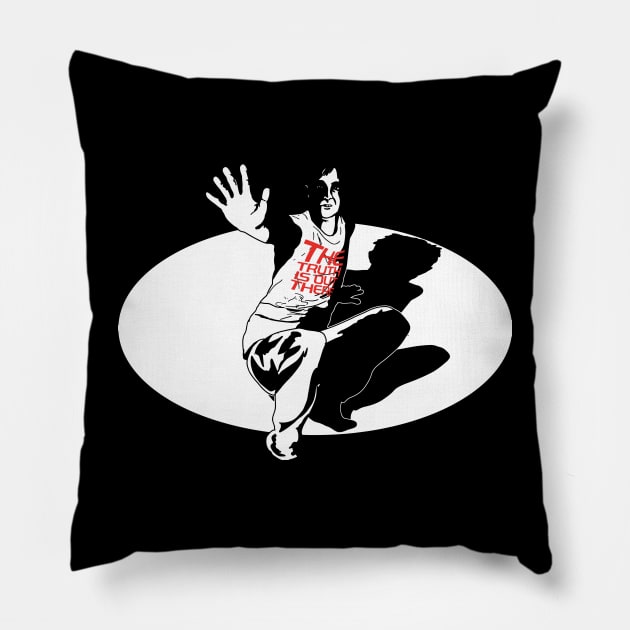 Alien Abduction Pillow by Harley Warren