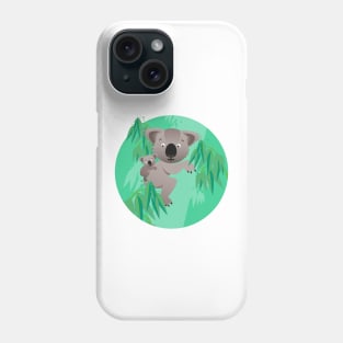 Animals in the nursery - koalas in the jungle Phone Case