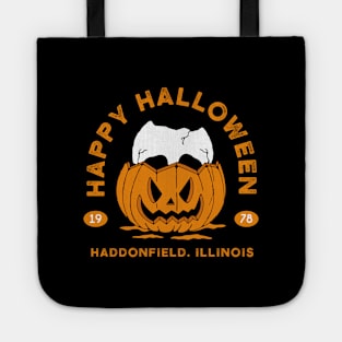 Happy Halloween 1978 Spooky Myers Pumpkin Haddonfield Tote