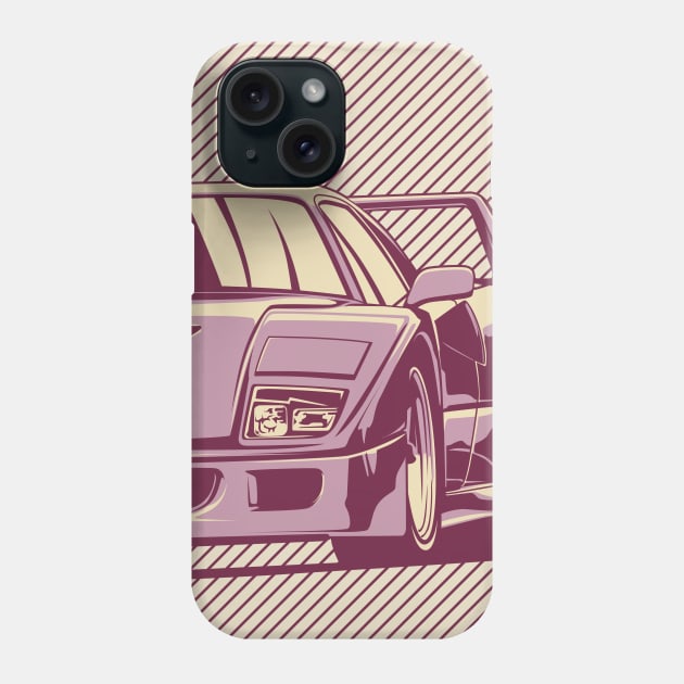 Ferrari F40 Phone Case by rizadeli