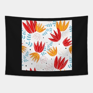 Spring tulips garden Tapestry