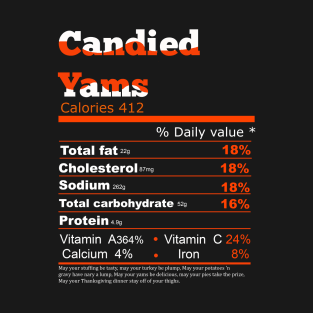 candied yams nutrition T-Shirt