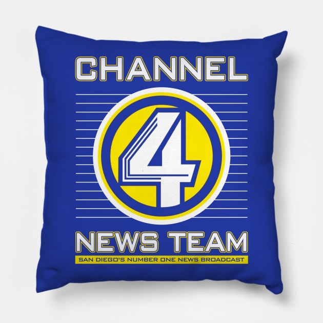 Channel 4 News Team Pillow by NotoriousMedia