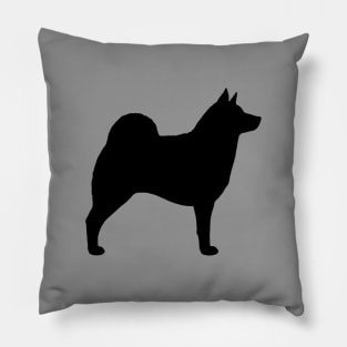 Norwegian Elkhound Silhouette Pillow