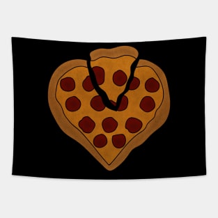 Pizza Love Heart, Pizza Lover Tapestry