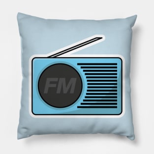 Beautiful Music Tape Sticker vector illustration. Technology recreation icon concept. Cassette tape recorder sticker vector design. Analog media for recording and listening stereo. Pillow
